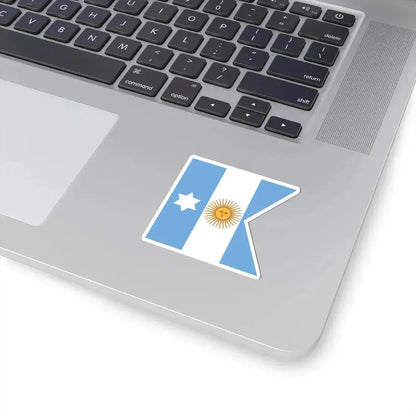 Flag of Argentine Captain Adjutant-General 1894-1904 (Argentina) STICKER Vinyl Kiss-Cut Decal - The Sticker Space