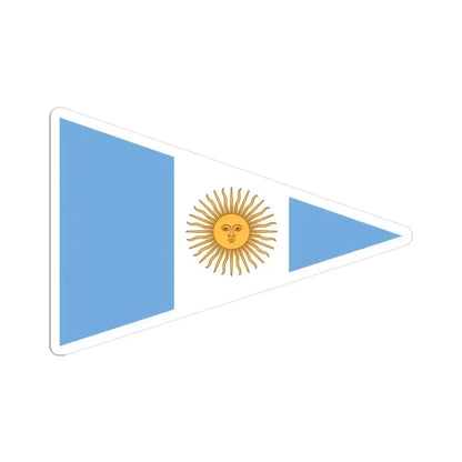 Flag of Argentine Commandante Superior 1894-1904 (Argentina) STICKER Vinyl Kiss-Cut Decal 3 Inch White - The Sticker Space