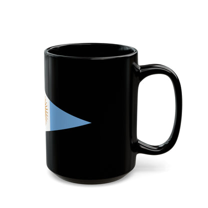 Flag of Argentine Commandante Superior 1894 to 1904 - Black Coffee Mug-The Sticker Space