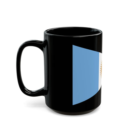 Flag of Argentine Commandante Superior 1894 to 1904 - Black Coffee Mug-The Sticker Space