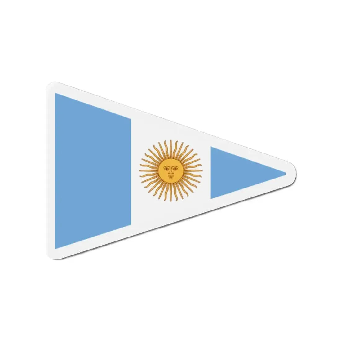 Flag of Argentine Commandante Superior 1894 to 1904 - Refrigerator Magnet 2 Inch - The Sticker Space