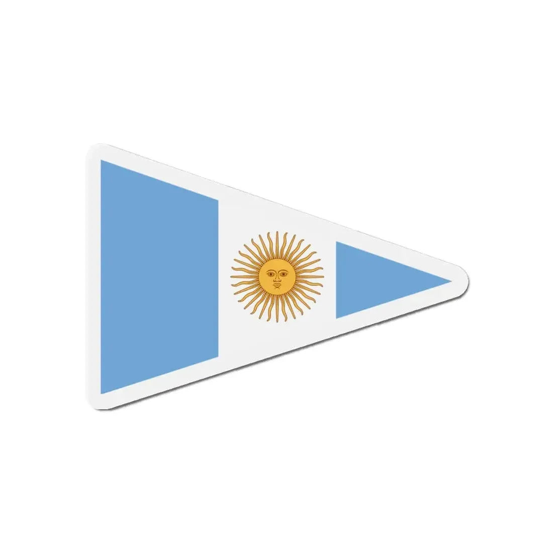 Flag of Argentine Commandante Superior 1894 to 1904 - Refrigerator Magnet 5 Inch - The Sticker Space