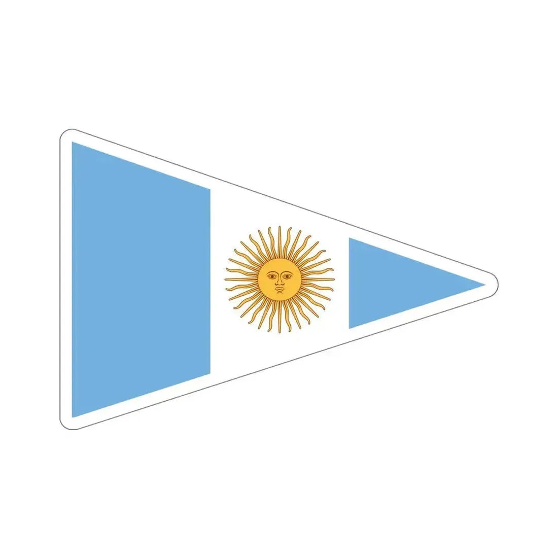 Flag of Argentine Commandante Superior 1894 to 1904 STICKER Vinyl Die-Cut Decal 6 Inch - The Sticker Space