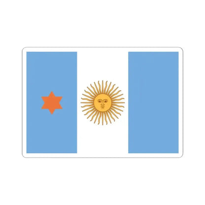 Flag of Argentine General de Brigada 1894-1904 (Argentina) STICKER Vinyl Kiss-Cut Decal 2 Inch White - The Sticker Space