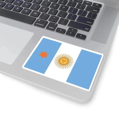 Flag of Argentine General de Brigada 1894-1904 (Argentina) STICKER Vinyl Kiss-Cut Decal - The Sticker Space