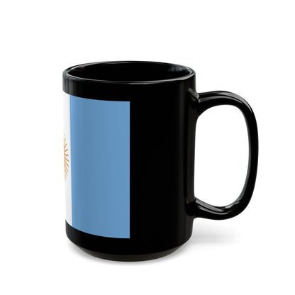 Flag of Argentine General de Brigada 1894 to 1904 - Black Coffee Mug-The Sticker Space