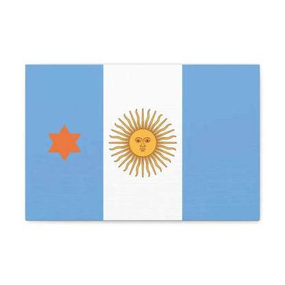 Flag of Argentine General de Brigada 1894 to 1904 - Canvas Wall Art 18″ x 12″ 1.25" - The Sticker Space