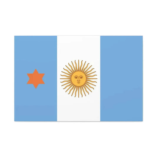 Flag of Argentine General de Brigada 1894 to 1904 - Canvas Wall Art 36" x 24" 1.25" - The Sticker Space