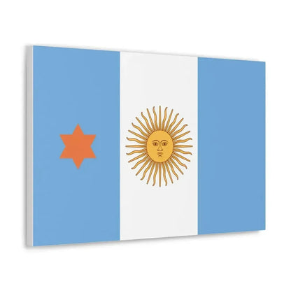 Flag of Argentine General de Brigada 1894 to 1904 - Canvas Wall Art - The Sticker Space