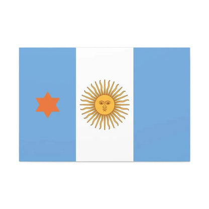 Flag of Argentine General de Brigada 1894 to 1904 - Canvas Wall Art - The Sticker Space