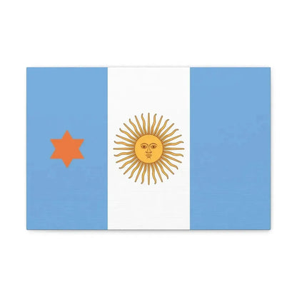 Flag of Argentine General de Brigada 1894 to 1904 - Canvas Wall Art - The Sticker Space