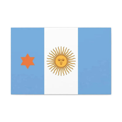 Flag of Argentine General de Brigada 1894 to 1904 - Canvas Wall Art - The Sticker Space