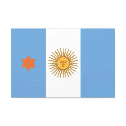 Flag of Argentine General de Brigada 1894 to 1904 - Canvas Wall Art - The Sticker Space