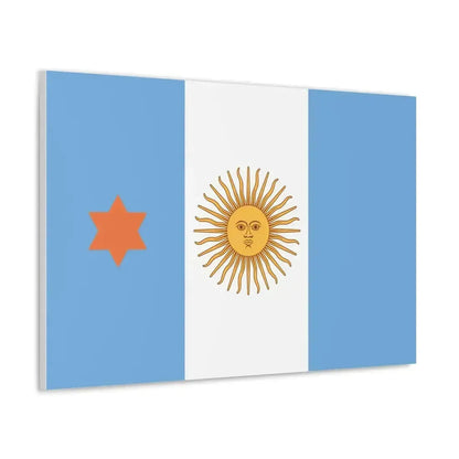 Flag of Argentine General de Brigada 1894 to 1904 - Canvas Wall Art - The Sticker Space