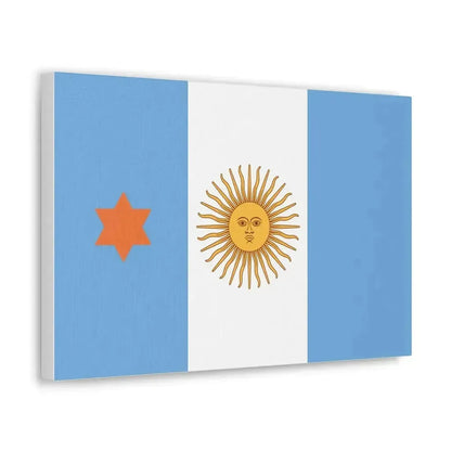 Flag of Argentine General de Brigada 1894 to 1904 - Canvas Wall Art - The Sticker Space