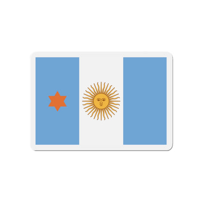 Flag of Argentine General de Brigada 1894 to 1904 - Die-Cut Magnet-4" x 4"-The Sticker Space