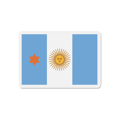 Flag of Argentine General de Brigada 1894 to 1904 - Die-Cut Magnet-5" x 5"-The Sticker Space