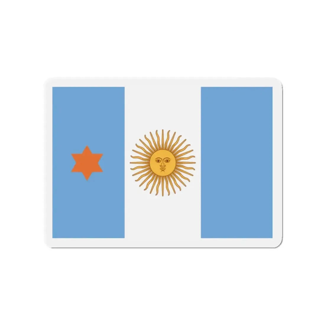 Flag of Argentine General de Brigada 1894 to 1904 - Refrigerator Magnet 2 Inch - The Sticker Space