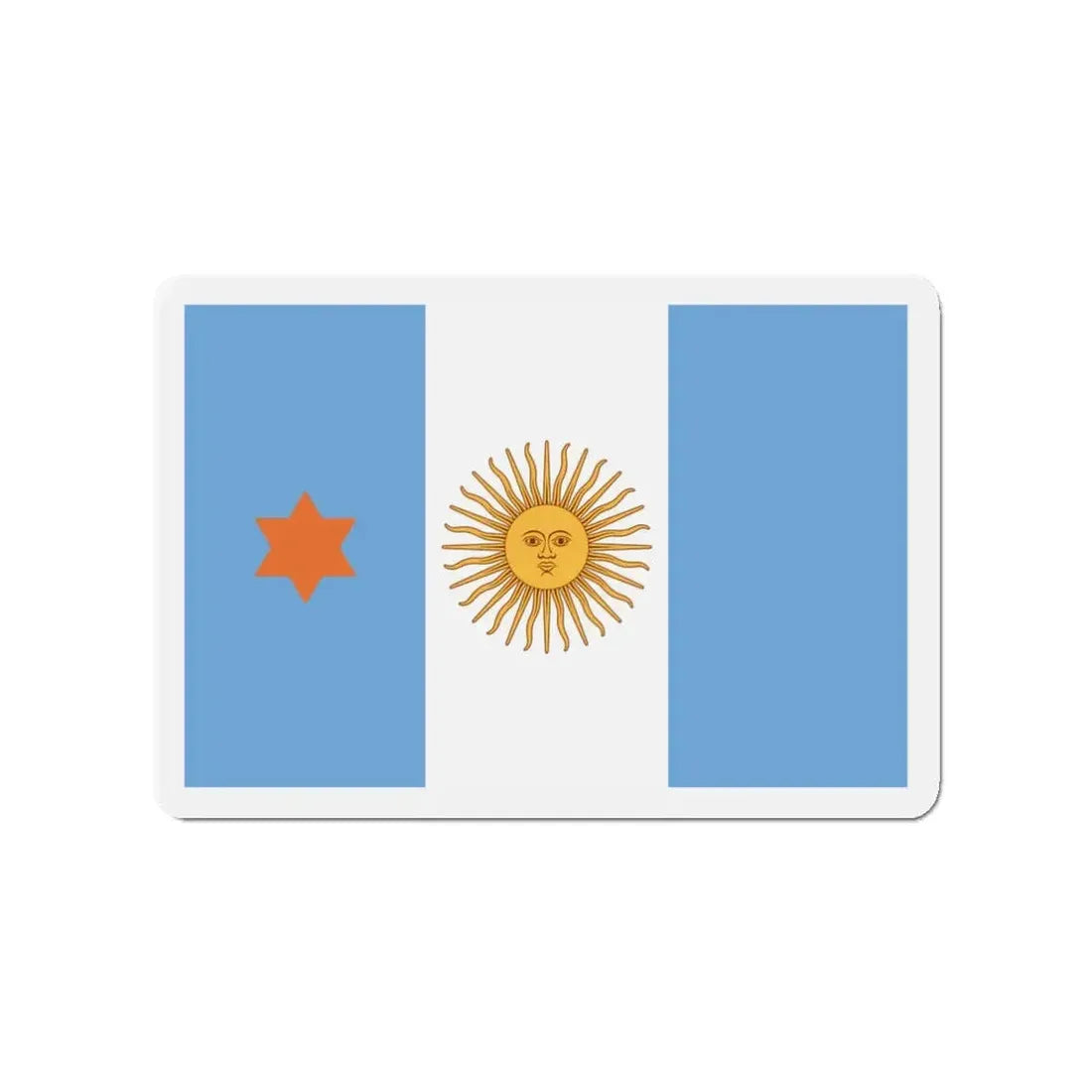 Flag of Argentine General de Brigada 1894 to 1904 - Refrigerator Magnet 3 Inch - The Sticker Space