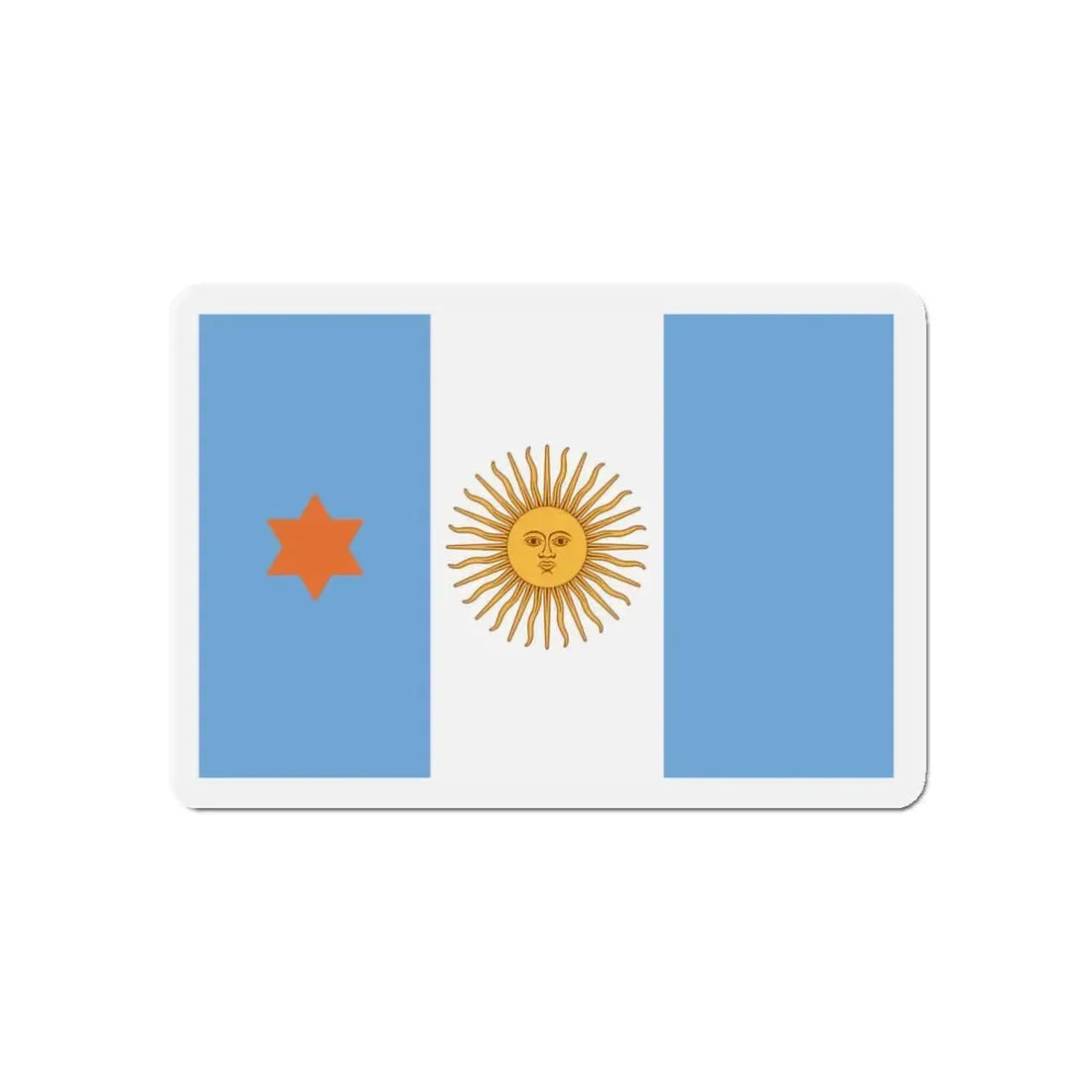 Flag of Argentine General de Brigada 1894 to 1904 - Refrigerator Magnet 5 Inch - The Sticker Space