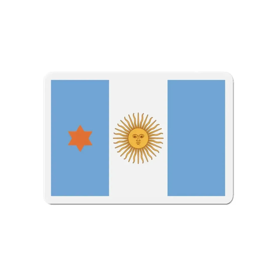 Flag of Argentine General de Brigada 1894 to 1904 - Refrigerator Magnet 6 Inch - The Sticker Space