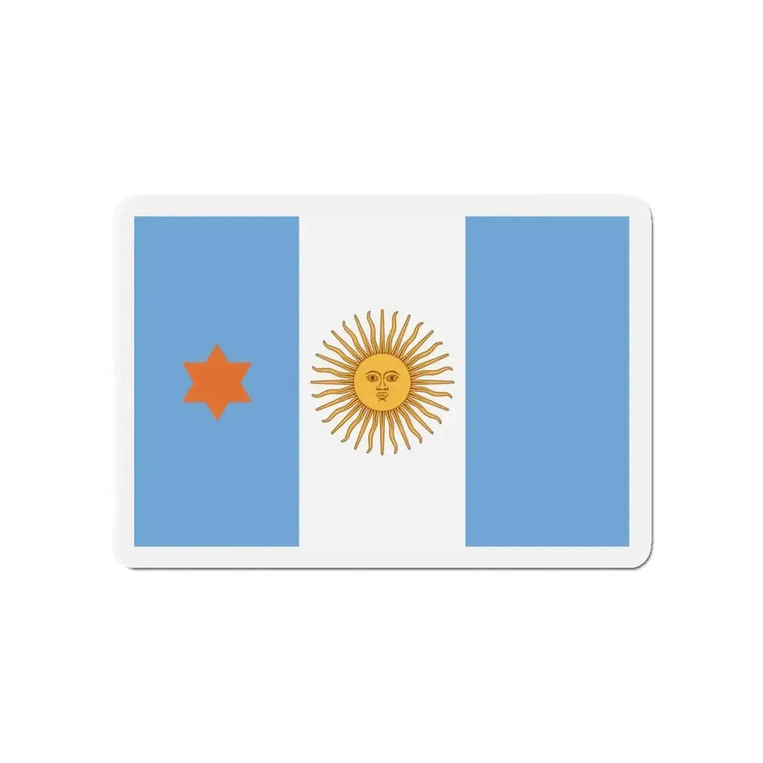 Flag of Argentine General de Brigada 1894 to 1904 - Refrigerator Magnet - The Sticker Space