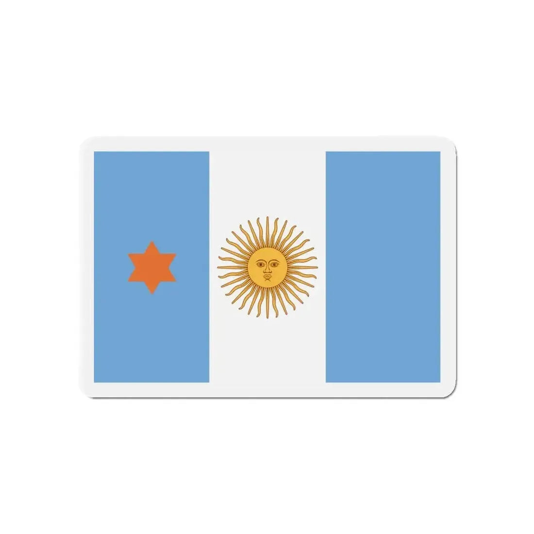 Flag of Argentine General de Brigada 1894 to 1904 - Refrigerator Magnet - The Sticker Space