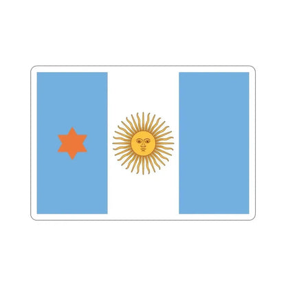 Flag of Argentine General de Brigada 1894 to 1904 STICKER Vinyl Die-Cut Decal 4 Inch - The Sticker Space