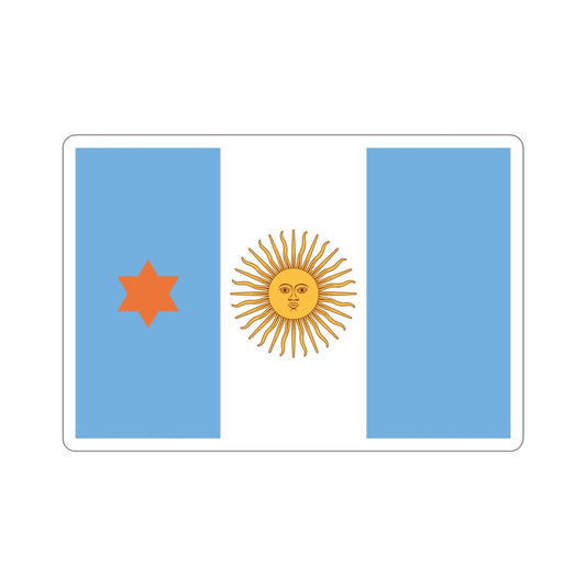 Flag of Argentine General de Brigada 1894 to 1904 STICKER Vinyl Die-Cut Decal-6 Inch-The Sticker Space