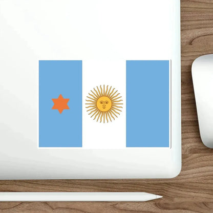 Flag of Argentine General de Brigada 1894 to 1904 STICKER Vinyl Die-Cut Decal - The Sticker Space
