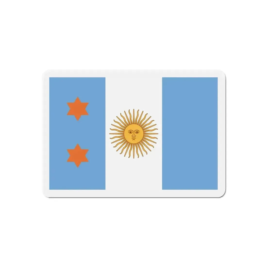 Flag of Argentine General de División 1894 to 1904 - Refrigerator Magnet - The Sticker Space