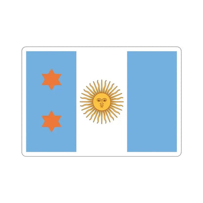 Flag of Argentine General de División 1894 to 1904 STICKER Vinyl Die-Cut Decal 3 Inch - The Sticker Space