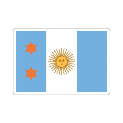Flag of Argentine General de División 1894 to 1904 STICKER Vinyl Die-Cut Decal 3 Inch - The Sticker Space