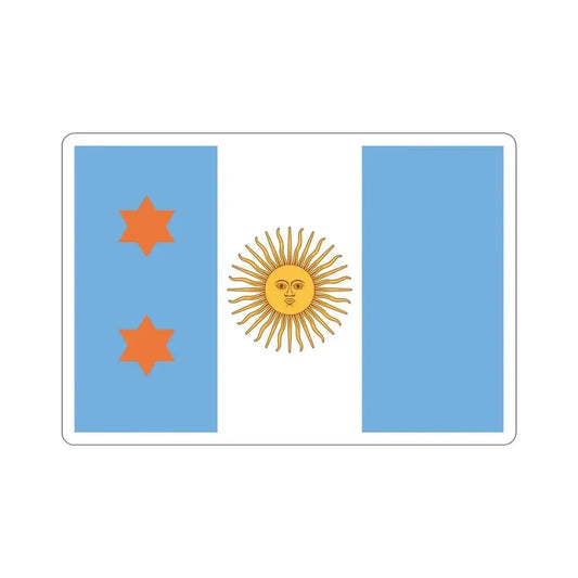 Flag of Argentine General de División 1894 to 1904 STICKER Vinyl Die-Cut Decal 6 Inch - The Sticker Space