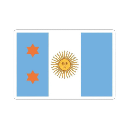 Flag of Argentine General de División 1894 to 1904 STICKER Vinyl Die-Cut Decal - The Sticker Space