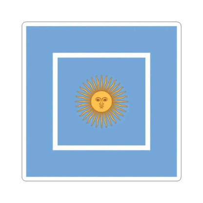 Flag of Argentine Ministers of Navy 1894-1904 (Argentina) STICKER Vinyl Kiss-Cut Decal 2 Inch White - The Sticker Space