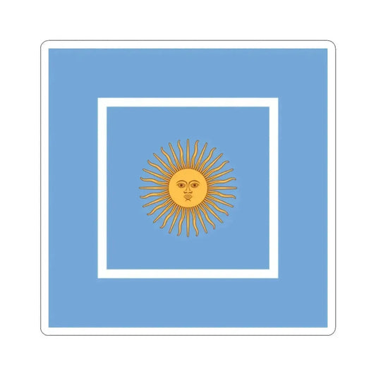 Flag of Argentine Ministers of Navy 1894-1904 (Argentina) STICKER Vinyl Kiss-Cut Decal 2 Inch White - The Sticker Space