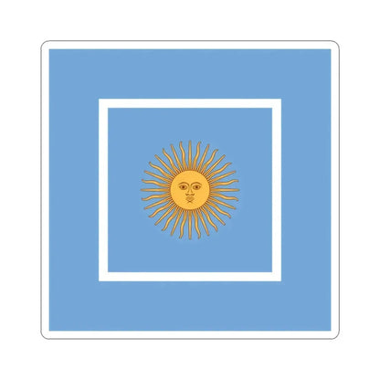 Flag of Argentine Ministers of Navy 1894-1904 (Argentina) STICKER Vinyl Kiss-Cut Decal 3 Inch White - The Sticker Space