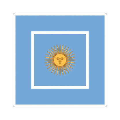 Flag of Argentine Ministers of Navy 1894-1904 (Argentina) STICKER Vinyl Kiss-Cut Decal 4 Inch White - The Sticker Space
