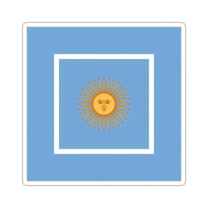 Flag of Argentine Ministers of Navy 1894-1904 (Argentina) STICKER Vinyl Kiss-Cut Decal 6 Inch White - The Sticker Space