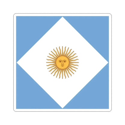 Flag of Argentine Ministers of State 1894-1904 (Argentina) STICKER Vinyl Kiss-Cut Decal 4 Inch White - The Sticker Space