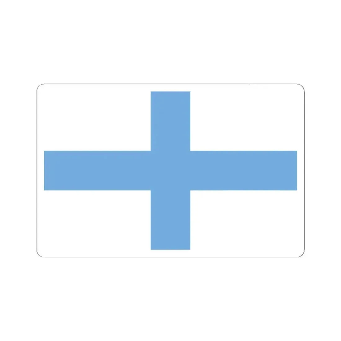 Flag of Argentine Nacionalistas (Argentina) STICKER Vinyl Kiss-Cut Decal 4 Inch White - The Sticker Space