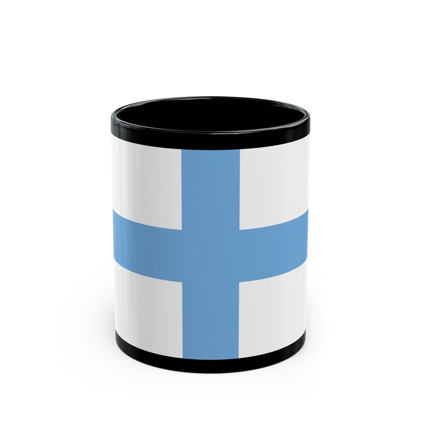 Flag of Argentine Patriotic League - Black Coffee Mug-11oz-The Sticker Space