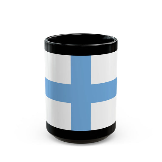 Flag of Argentine Patriotic League - Black Coffee Mug-15oz-The Sticker Space