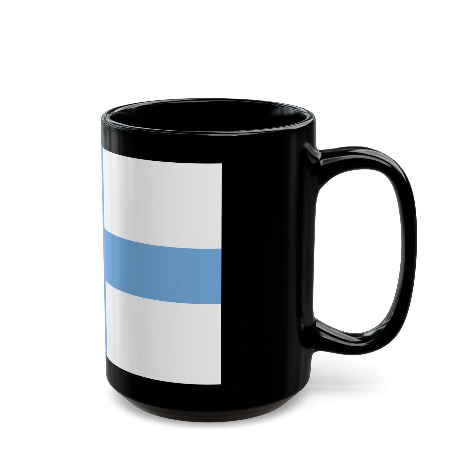 Flag of Argentine Patriotic League - Black Coffee Mug-The Sticker Space