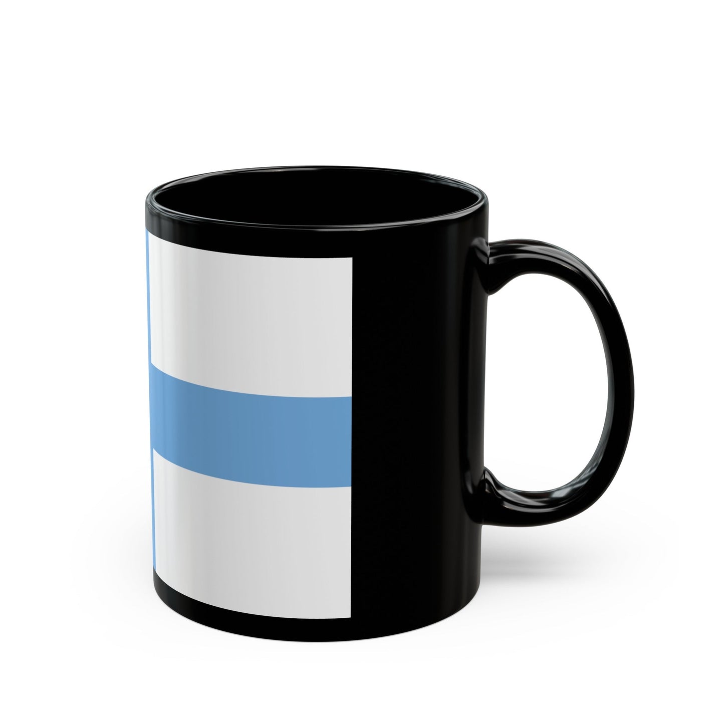 Flag of Argentine Patriotic League - Black Coffee Mug-The Sticker Space