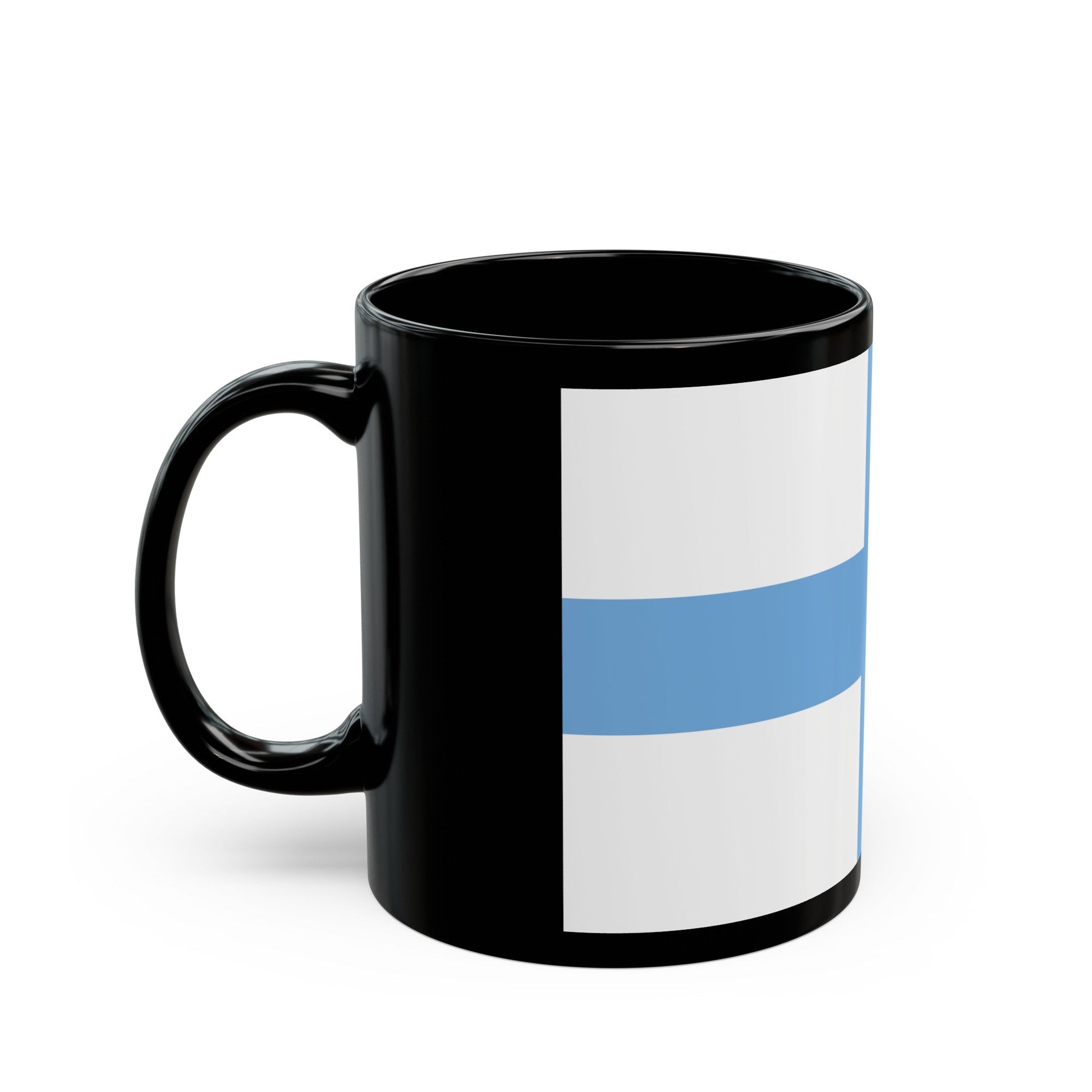 Flag of Argentine Patriotic League - Black Coffee Mug-The Sticker Space