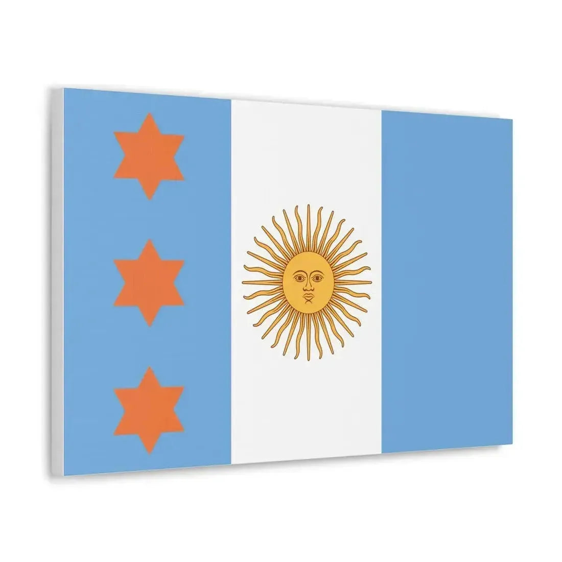 Flag of Argentine Teniente General 1894 to 1904 - Canvas Wall Art - The Sticker Space