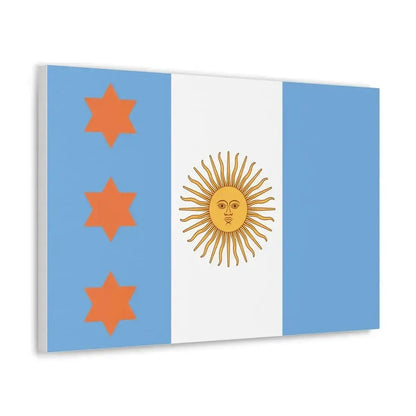 Flag of Argentine Teniente General 1894 to 1904 - Canvas Wall Art - The Sticker Space
