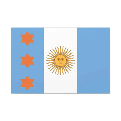 Flag of Argentine Teniente General 1894 to 1904 - Canvas Wall Art - The Sticker Space